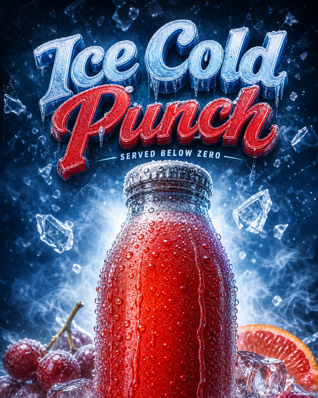 Ice Cold Punch design at medium AI quality (Free Generator)