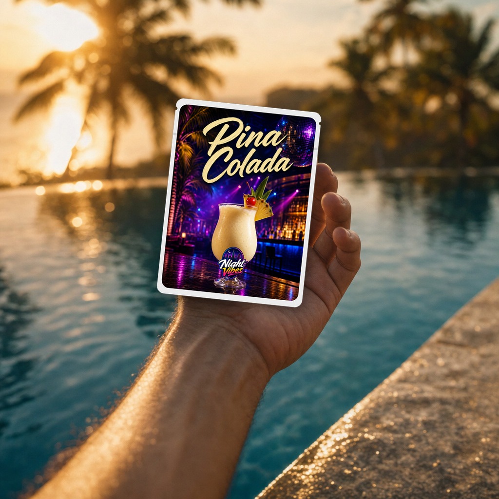 In-hand poolside — Pina Colada
